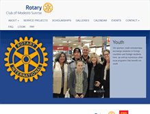 Tablet Screenshot of modestosunriserotary.org